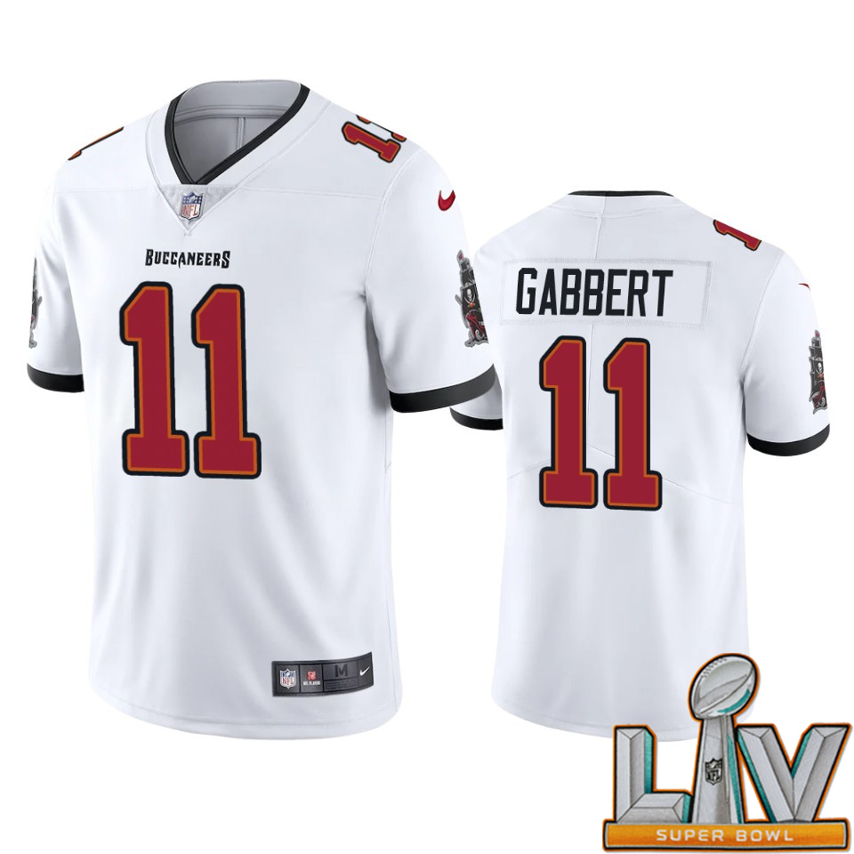 Super Bowl LV 2021 Tampa Bay Buccaneers Men Nike NFL #11 Blaine Gabbert White Vapor Limited Jersey->tampa bay buccaneers->NFL Jersey
